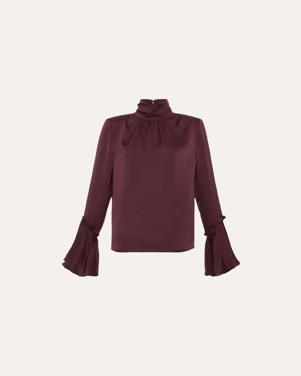 Christy Ruffle-Cuff Blous